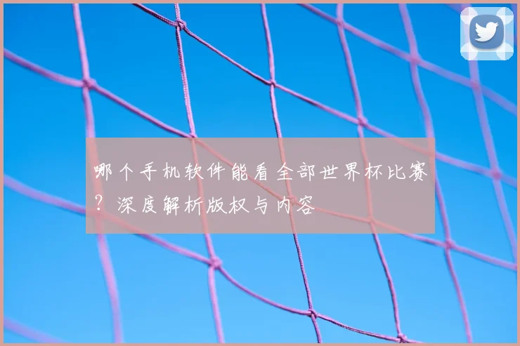哪个手机软件能看全部世界杯比赛？深度解析版权与内容